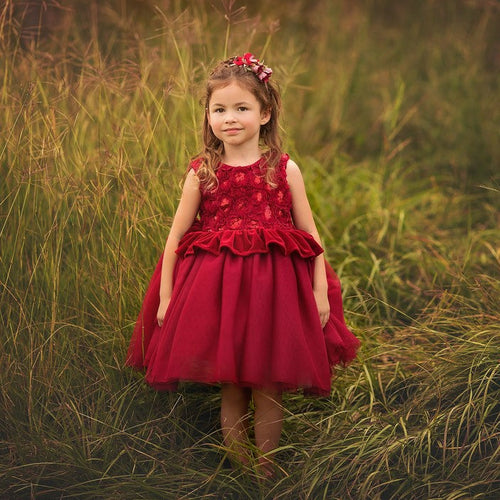 Exclusive Haute Baby Holiday Day Red Dress_
