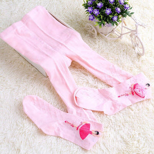 Girls Tights Autumn Kids Cotton Pantyhose Cute Soft Knitted Tights For