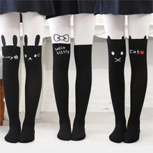 Load image into Gallery viewer, Spring and Autumn Baby Girl Tights Princess Cartoon Cat Patchwork
