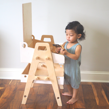 Load image into Gallery viewer, Chalkboard Art table - Montessori art table
