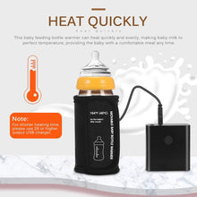 Load image into Gallery viewer, Baby Bottle Warmer Car Moveable USB Bottle Cup Heating Insulation Bag
