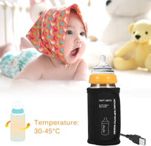 Load image into Gallery viewer, Baby Bottle Warmer Car Moveable USB Bottle Cup Heating Insulation Bag
