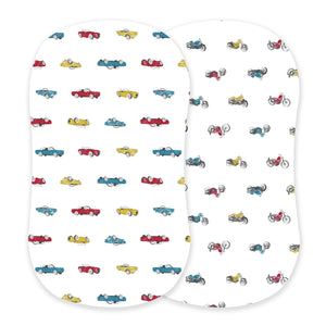Vintage Muscle Cars and Vintage Motorcycles Bamboo Changing Pad