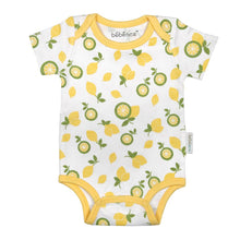 Load image into Gallery viewer, Citrus Garden:  Printed Unisex Organic Baby Bodysuit

