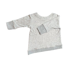 Load image into Gallery viewer, Asymmetric Pullover - Grey Skinny Stripes
