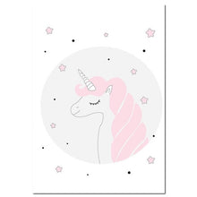 Load image into Gallery viewer, Whimsical Unicorn Wall Canvas

