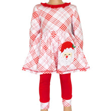 Load image into Gallery viewer, AnnLoren Girls Boutique Santa Holiday Christmas Holiday Clothing Set
