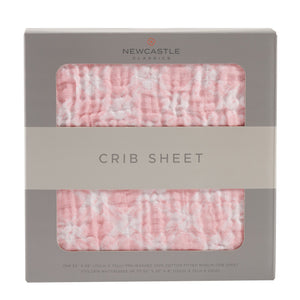 Primrose Pink Plaid Crib Sheet