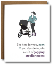 Load image into Gallery viewer, Stroller Runner Mom Baby Card
