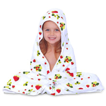 Load image into Gallery viewer, Bamboo Strawberry Hooded Towel
