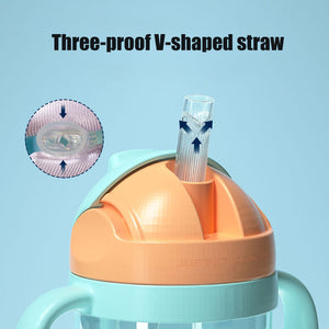 3 In 1 Child Water Bottle Baby Sippy Cups Anti choked Kids Learning