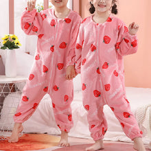 Load image into Gallery viewer, Autumn And Winter Kids Onesie Zipper Pajamas Children Sleepwear Boy
