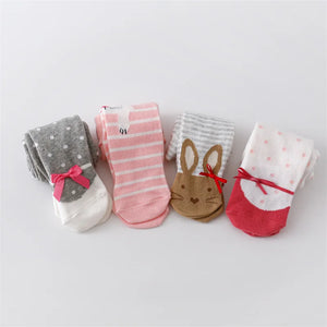0-12M Newborn Baby Girls Tights Knitted Stockings for Girls Cotton