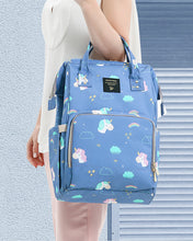 Load image into Gallery viewer, Fish-Opening Diaper Bag Unicorn Backpack
