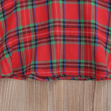 Load image into Gallery viewer, Christmas Plaid Baby Girl Dress with Headband
