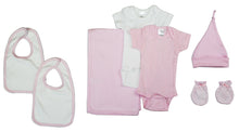 Load image into Gallery viewer, Newborn Baby Girl 7 Pc Layette Gift Set
