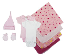Load image into Gallery viewer, Essential Newborn Baby Girl 8 Piece Layette Set
