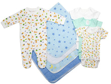 Load image into Gallery viewer, Newborn Baby Boy 8 Pc Layette Baby Shower Gift Set
