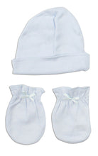 Load image into Gallery viewer, Boys&#39; Cap and Mittens 2 Piece Layette Set
