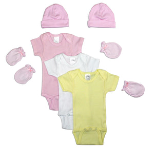 Newborn Baby Girls 7 Pc Layette Baby Shower Gift