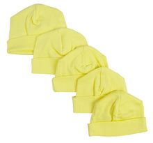 Load image into Gallery viewer, Yellow Baby Cap (Pack of 5)
