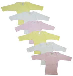 Girls Pastel Variety Long Sleeve Lap T-shirts  6