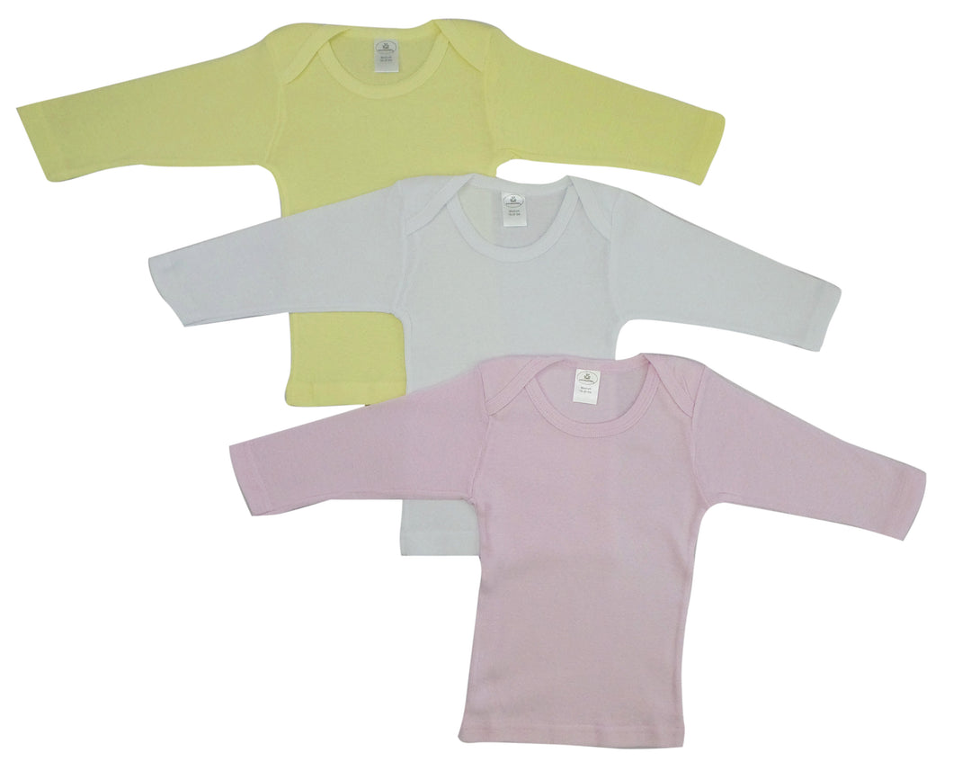Girls Pastel Variety Long Sleeve Lap T-shirts