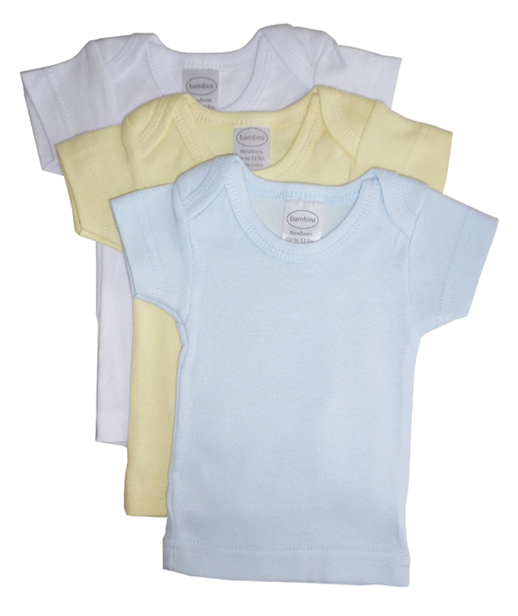 Boys Pastel Variety Short Sleeve Lap T-shirts - 3