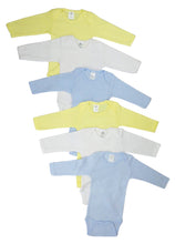 Load image into Gallery viewer, Boys&#39; Pastel Long Sleeve Onezie 6 Pack
