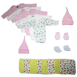 Newborn Baby Girl 21 Pc Layette Baby Shower Gift