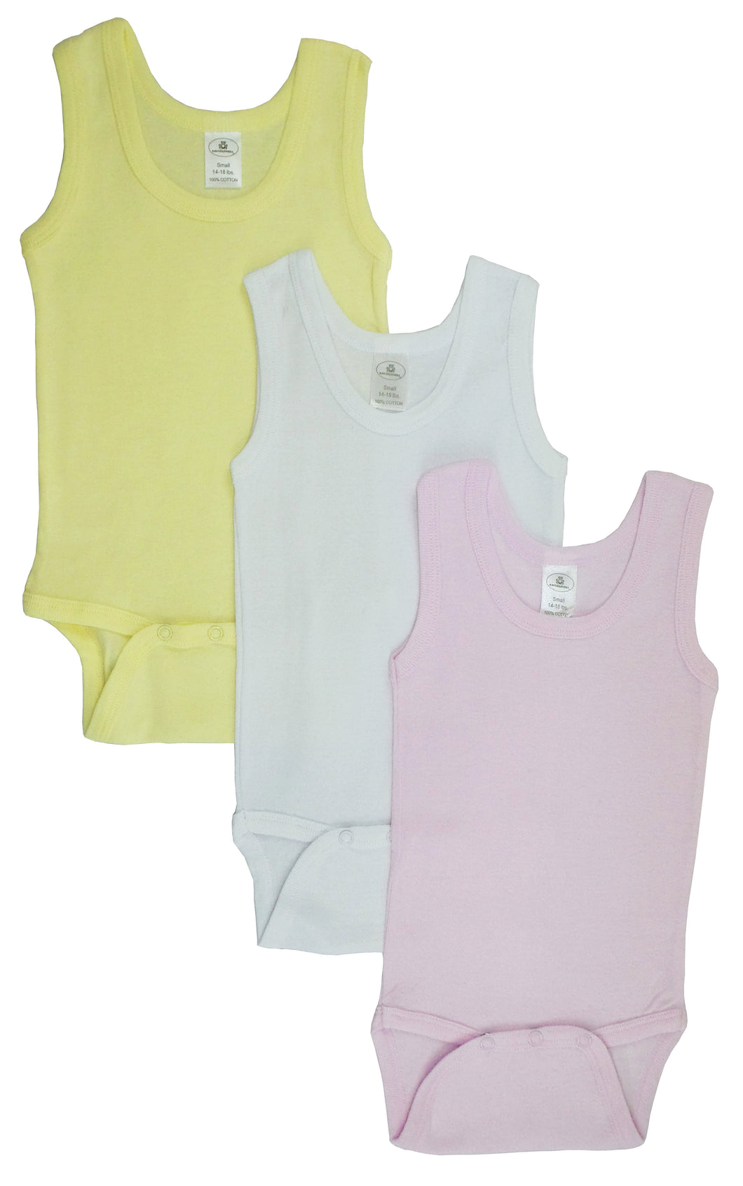 Girls Tank Top Onezies (Pack of 3)
