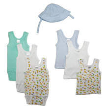 Load image into Gallery viewer, Boys&#39; Summer 7 Piece Layette Set
