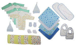 Newborn Baby Boys 17 Pc Layette Baby Shower Gift