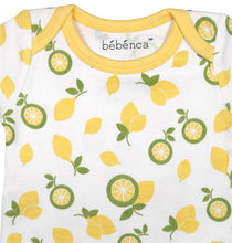 Load image into Gallery viewer, Citrus Garden:  Printed Unisex Organic Baby Bodysuit
