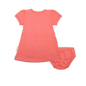 Citrus Garden: Organic A-Line Baby Girl Dress and Panty set