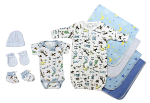 Newborn Baby Boys 9 Pc Layette Baby Shower Gift