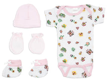 Load image into Gallery viewer, Newborn Baby Girls 4 Pc Layette Baby Shower Gift
