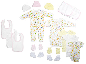 Newborn Baby Girls 18 Pc Layette Baby Shower Gift