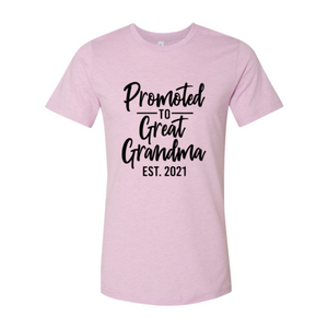 Promoted To Great Grandma Shirt