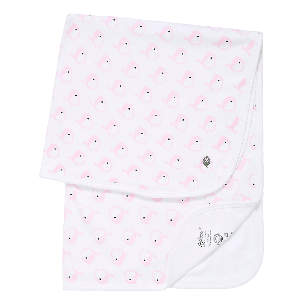 The Pink Birdie - Blanket - 100% Organic
