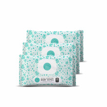 Load image into Gallery viewer, Little Toes Natural Bamboo Fiber Baby Wipes- 3 Packs of 75 Wipes
