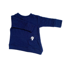 Load image into Gallery viewer, Asymmetric Pullover - Quilted Deep Blue
