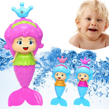 Load image into Gallery viewer, Bath Tub Fun Swimming Baby Bath Toy Mermaid Wind
