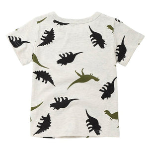 Children Baby Boys Summer Tshirt Cartoon Dinosaur