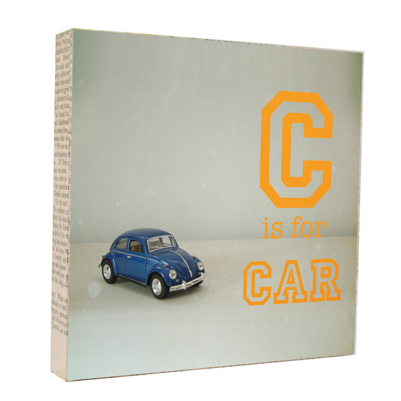 C is for Car 5x5 Art Block