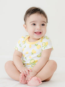 Citrus Garden:  Printed Unisex Organic Baby Bodysuit