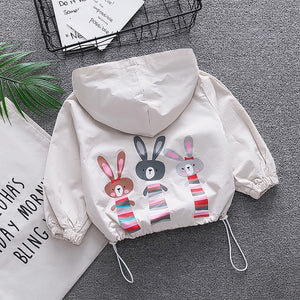 Cute Baby Girls Boys Coat Cute Rabbit Print
