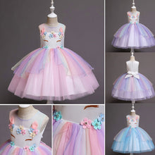 Load image into Gallery viewer, Cute Rainbow Unicorn Dress
