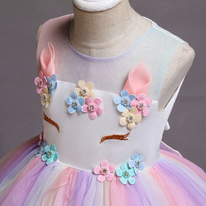 Cute Rainbow Unicorn Dress