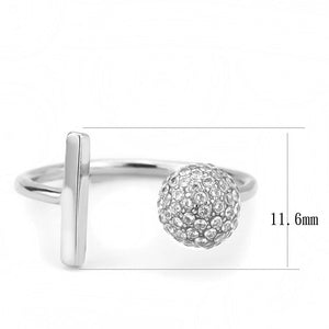 Stainless Steel Ring with AAA